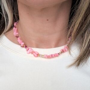 Pink Beaded Necklace